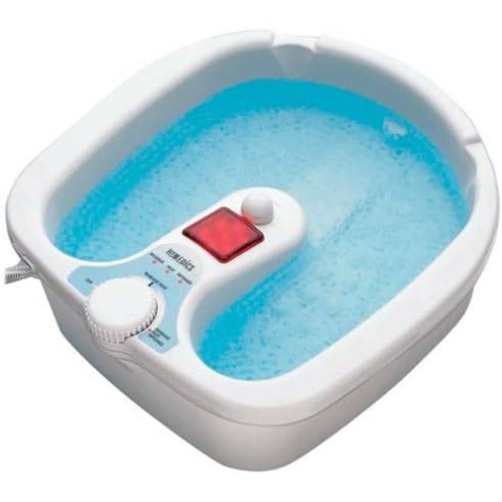 HoMedics FootSalon Ultra Massaging Foot Spa White Blue FS-1H-K Infrared Heat NOB